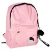Youth single compartment school backpack pink