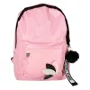 Youth single compartment school backpack pink