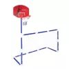 Football goal basketball backboard 2 balls