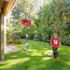 Football goal basketball backboard 2 balls