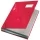 Signature book LEITZ A/4 cardboard 18 parts red