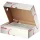 Archiving box ESSELTE A/4 with upward-opening lid, cardboard white