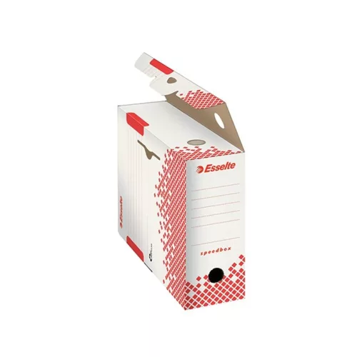 Archiving box ESSELTE Speedbox A/4 100 mm cardboard white recycled