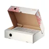 Archiving box ESSELTE Speedbox A/4 80 mm cardboard white with upward opening lid recycled