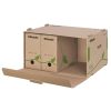 Archiving container for boxes ESSELTE Eco 439x259x340 mm with forward-opening roof brown