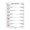 Desk calendar FORTUNA BA21 with stationary white flat moon phase 2026.