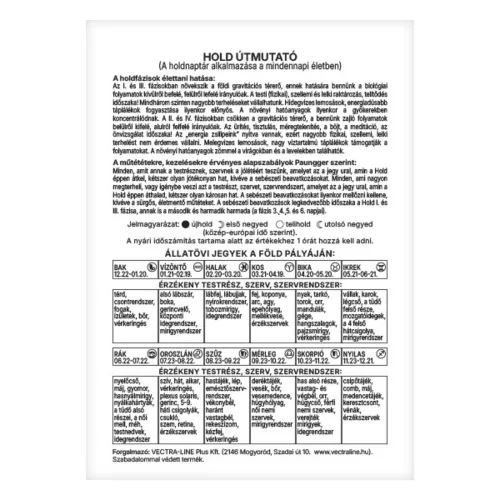 Desk calendar FORTUNA BA21 with stationary white flat moon phase 2026.