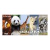Table calendar picture FORTUNA vertical with white flat moon phase Animals 2026.