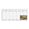Table calendar picture FORTUNA vertical with white flat moon phase Animals 2026.