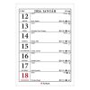 Table calendar picture FORTUNA vertical with white flat moon phase Animals 2026.