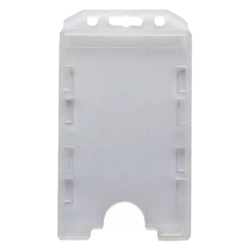 ID card holder Proximity vertical 85x54mm opal 2 cards