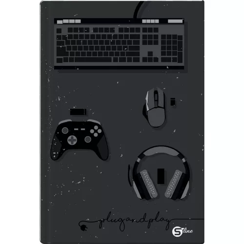 Registration book checkered STREET A/5 96 pages S-Line hard cover with mixed designs