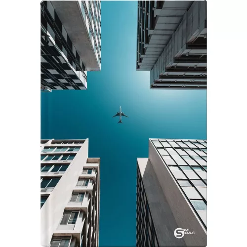 Registration book checkered STREET A/5 96 pages S-Line hard cover with mixed designs