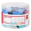 Binder clip DELI 41 mm colored 24 pieces
