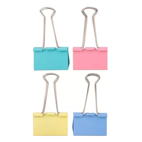 Binder clip DELI 51 mm colored 12 pieces