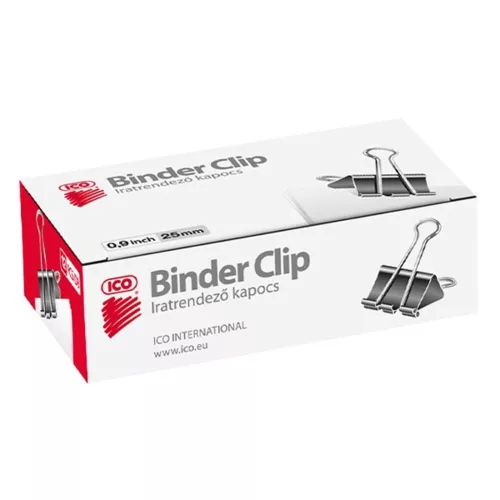 Binder clip ICO 25mm 12 pieces