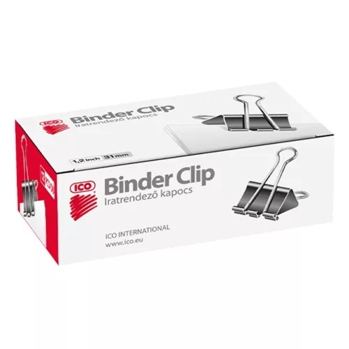 Binder clip ICO 31mm 12 pieces