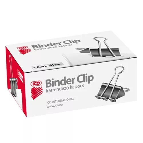 Binder clip ICO 41mm 12 pieces