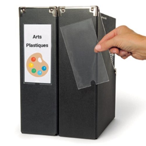 Label holder case DJOIS with self-adhesive spine marker insert 75x150 mm 3 pieces