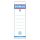 Replacement label for file organizer DONAU 48x153 cm double-sided white