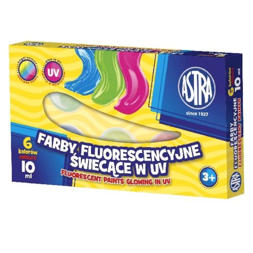 Decorative paint ASTRA fluorescent colors 6 pieces