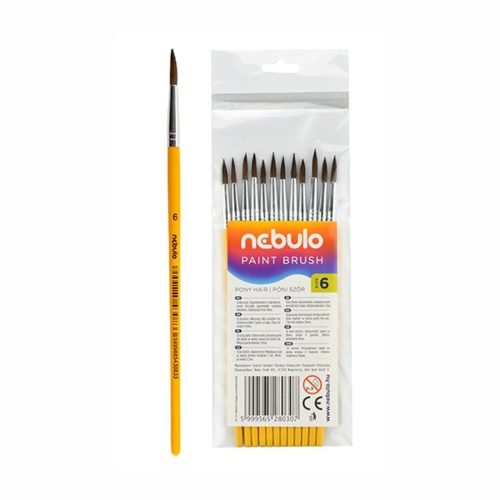 Brush NEBULO pony hair dyed wooden handle 6