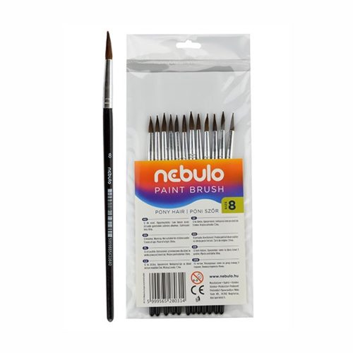 Brush NEBULO pony hair dyed wooden handle 8