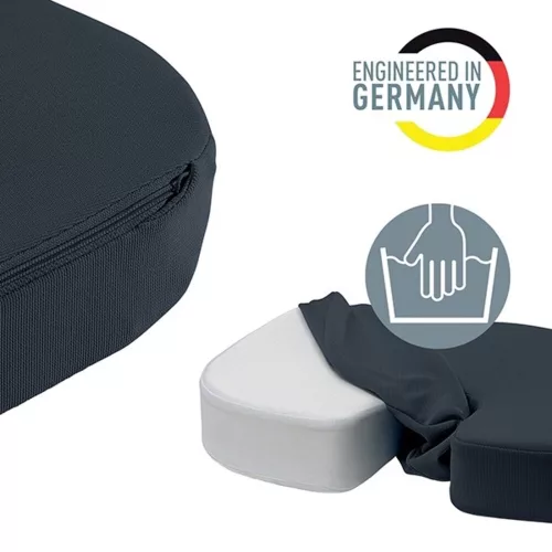Ergonomic seat cushion LEITZ Ergo Cozy velvet grey