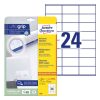 Label AVERY 3490 70x36 mm white universal 720 labels/box 30 sheets/box
