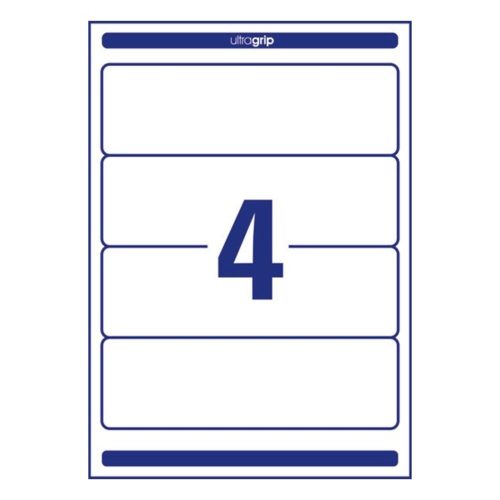 Label AVERY L4761-100 192x61 mm white filing label 400 labels/box 100 sheets/box