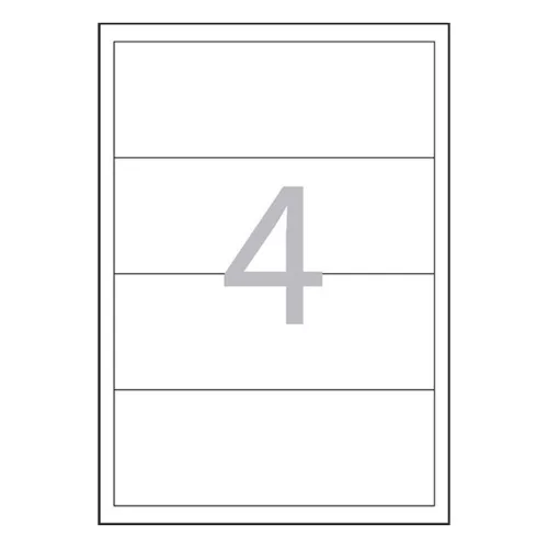 Label OPTIMA 32143 192x70mm 400 labels/box 100 sheets/box