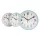 Wall clock mixed decor 22.5 cm with colorful frame