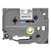 Labeling tape BROTHER TZe-241 18mmx8m laminated on white background black writing color
