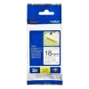 Labeling tape BROTHER TZe-241 18mmx8m laminated on white background black writing color