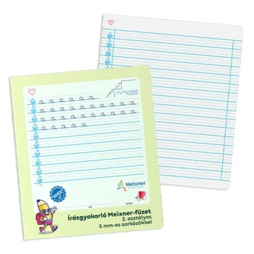 Business notebook ICO Süni A/4 32 sheets practicing Meixner's writing 2nd grade with 5 mm line spacing