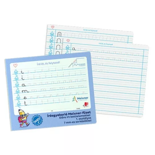 Employment booklet ICO Süni A/4 36 pages Meixner's writing practice 1st grade with prewritten letters with 7 mm line spacing