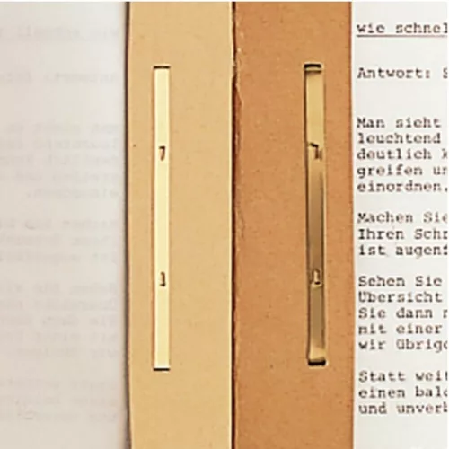 Hanging folder with quick fastening LEITZ Alpha A/4 cardboard natural 25 pieces