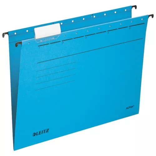 Hanging folder LEITZ Alpha Standard A/4 cardboard blue 25 pieces