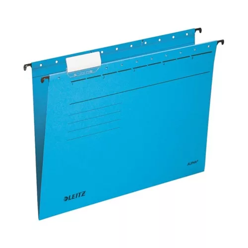 Hanging folder LEITZ Alpha Standard A/4 cardboard blue 25 pieces