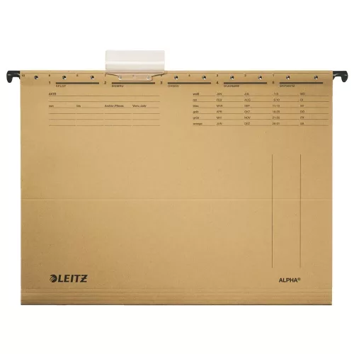 Hanging folder LEITZ Alpha Standard A/4 cardboard natural 25 pieces