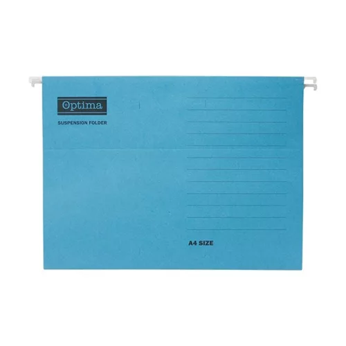 Hanging folder OPTIMA A/4 cardboard blue 25 pieces