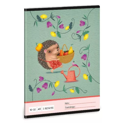 Notebook lined ARS UNA A/5 32 pages 12-32 3rd class Apple Pie