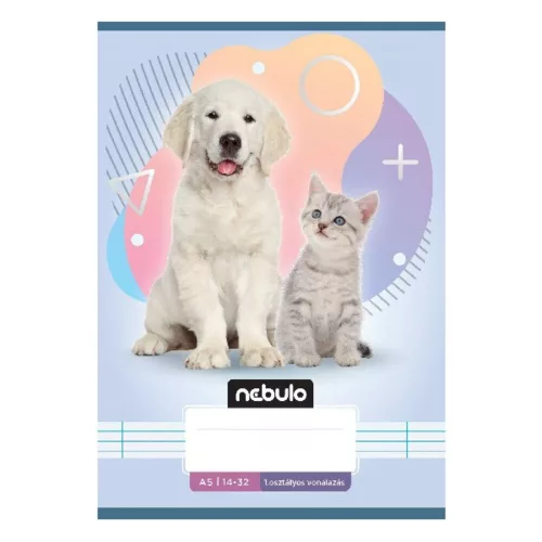 Lined notebook NEBULO A/5 32 pages 14-32 1st grade Animals 16 pieces