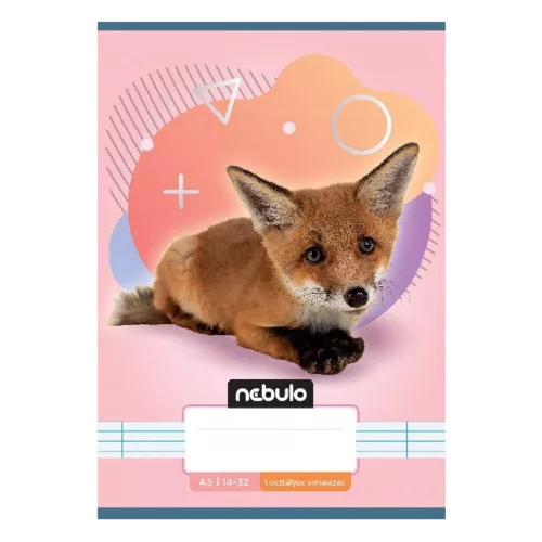 Lined notebook NEBULO A/5 32 pages 14-32 1st grade Animals 16 pieces