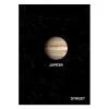 Notebook lined STREET A/4 54 pages with Planets margin