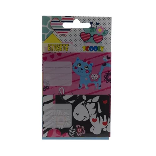 Booklet label STREET Kids Girls 10 labels/pack