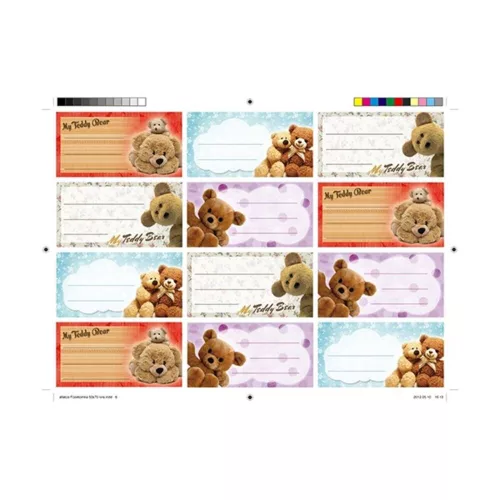 Booklet label Z pattern