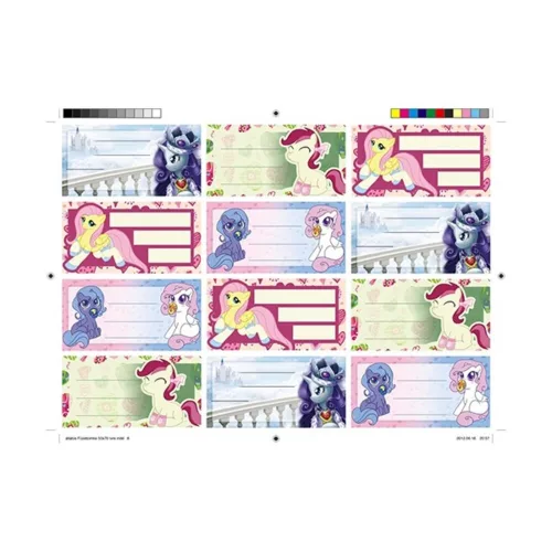 Booklet label Z pattern