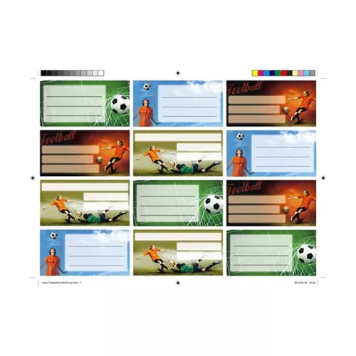 Booklet label Z pattern