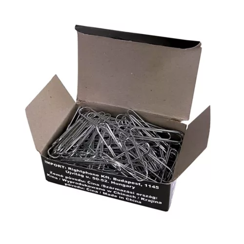 Paper clip WEBER'S 50mm nickel 100 pieces
